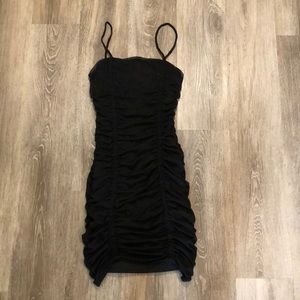 URBAN OUTFITTERS MESH RUCHED LBD